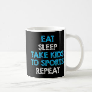 Caneca De Café Coma Dormir Leva Crianças Para Esportes Repito Par