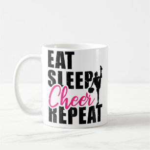 Caneca De Café Coma Dormir Vivas Repetir Cheerleading Cheerleader