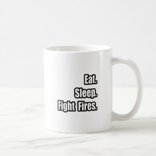 Caneca De Café Coma. Durma. Combater Incêndios.