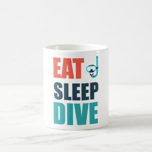 Caneca De Café Coma, Durma, Mergulhe