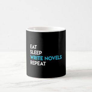 Caneca De Café Coma gravação no modo de latência - escrevendoN