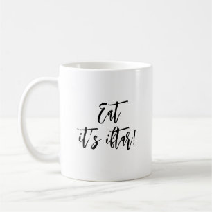 Caneca De Café Coma Iftar Funny Ramadan Simple Minimalist