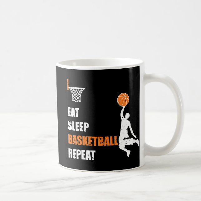 Caneca De Café Coma, Jovens de Basquete Repetitivos e G (Direita)