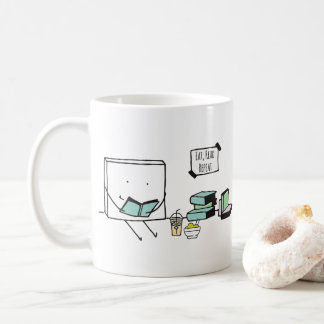 Caneca De Café Coma, Leia, Repita o Lover do Livro