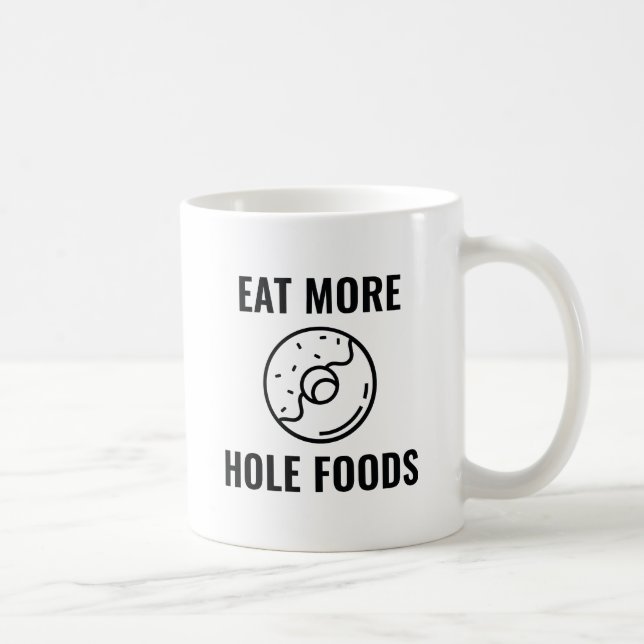 Caneca De Café Coma Mais Comidas Buracos (Direita)