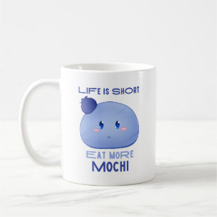 Caneca De Café Coma Mais Mochi, Kawaii Cute Cote Mug