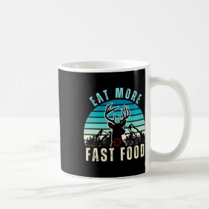 Caneca De Café Coma Mais Rapidamente A Comida Retro Vintage Campe
