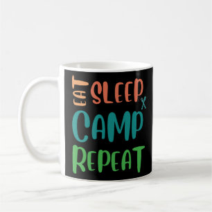 Caneca De Café Coma o acampamento do sono repetidamente - A vida