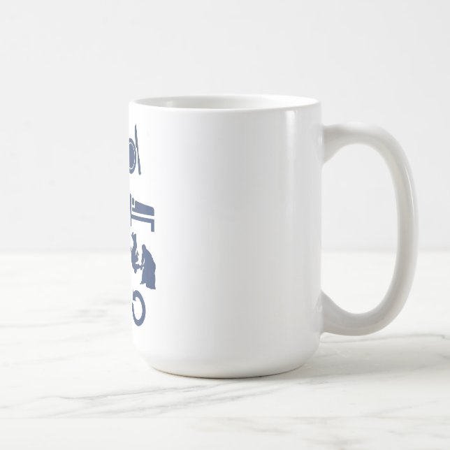 Caneca De Café Coma o Aikido do sono (Direita)