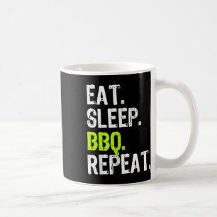 Caneca De Café Coma o Churrasco do sono Repetindo Barbeque Barbec