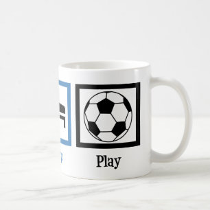 Caneca De Café Coma o futebol do jogo do sono