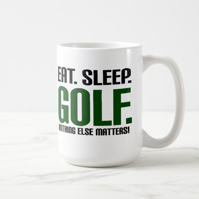 Caneca De Café Coma o golfe do sono - nada matérias outras! (Direita)