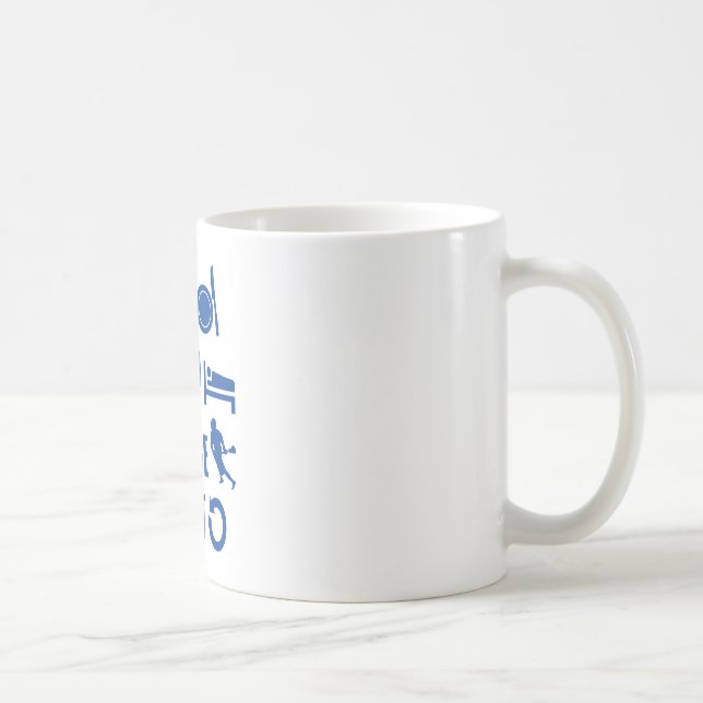 Caneca De Café Coma o lacrosse do sono (Direita)