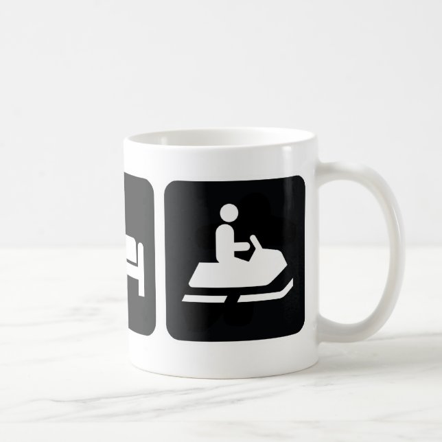 Caneca De Café Coma o Snowmobile do sono (Direita)