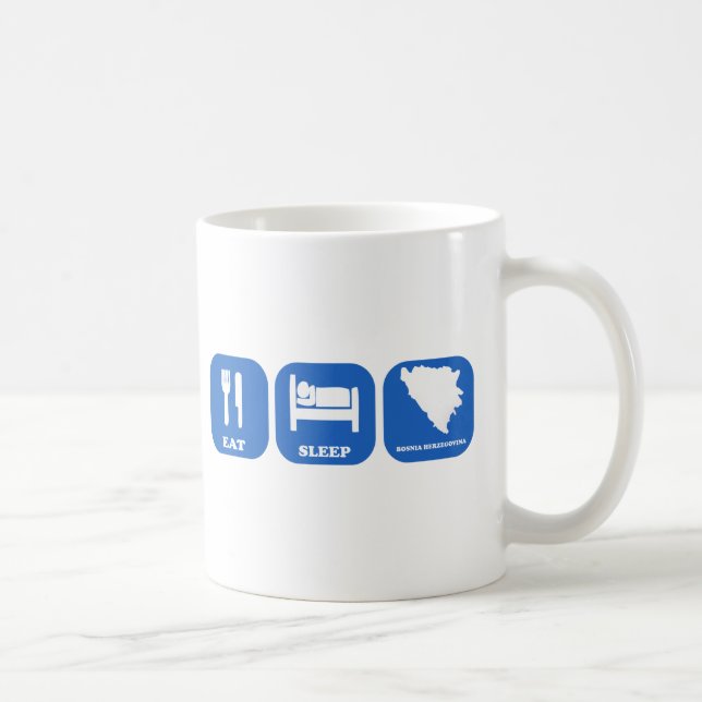 Caneca De Café Coma o sono Bósnia - Herzegovina (Direita)