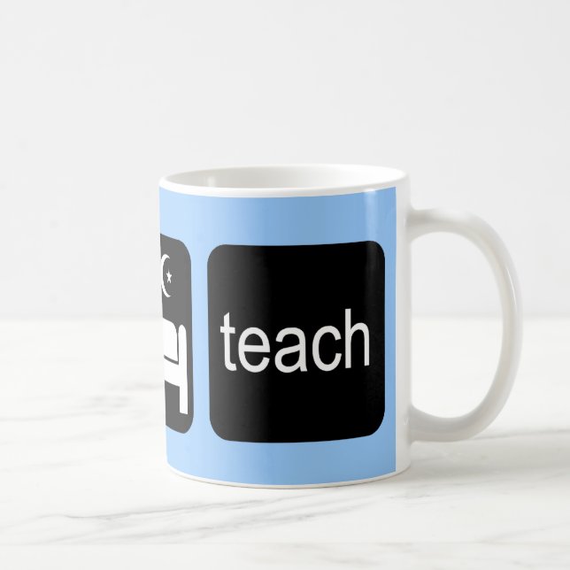 Caneca De Café Coma o sono ensinam (Direita)