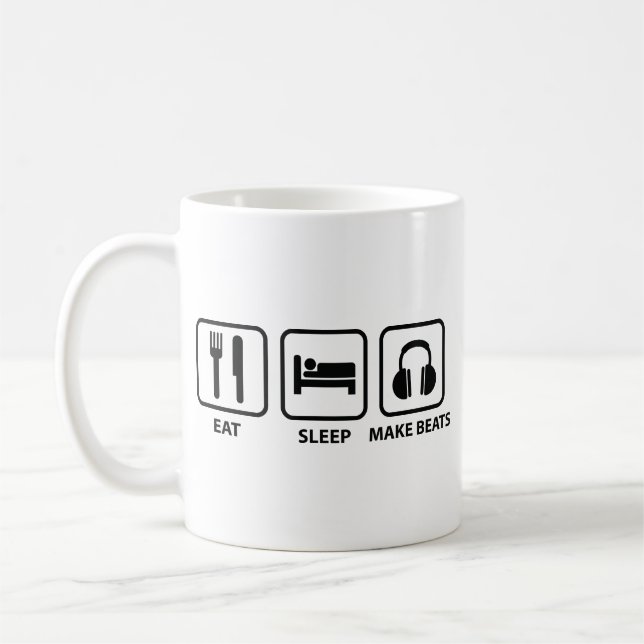 Caneca De Café Coma O Sono Faça Bater No Café (Esquerda)