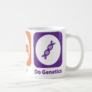 Caneca De Café Coma o sono fazem a genética