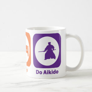 Caneca De Café Coma o sono fazem o Aikido