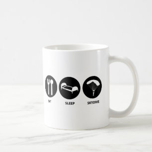 Caneca De Café Coma o sono SkyDive