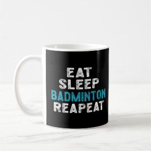 Caneca De Café Coma o tostão do jogador repetitivo do Badminton d
