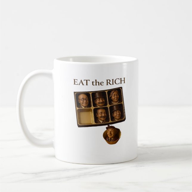 Caneca De Café Coma os Ricos Clássico (Esquerda)