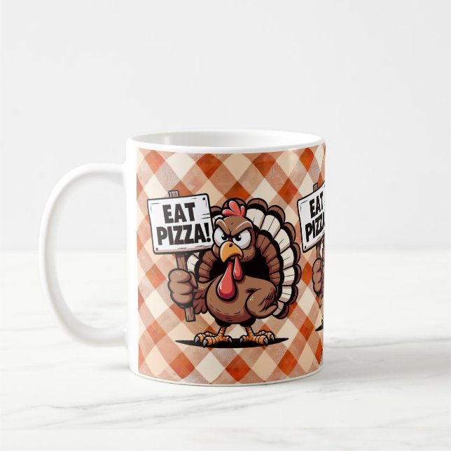 Caneca De Café Coma Pizza Turquia Mug (Esquerda)