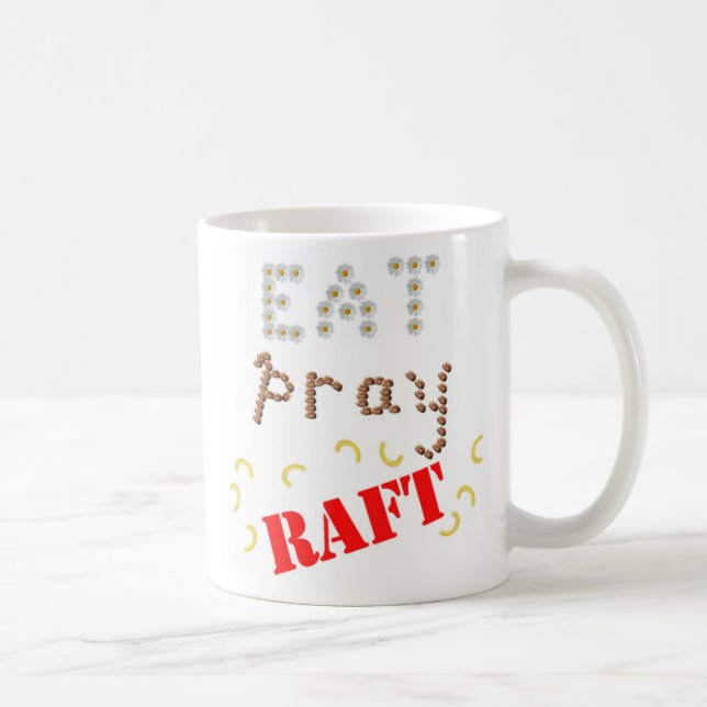 Caneca De Café coma pray o raft_larger (Direita)