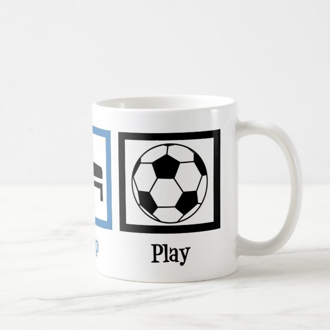 Caneca De Café Coma Sleep Jogue Futebol (Direita)