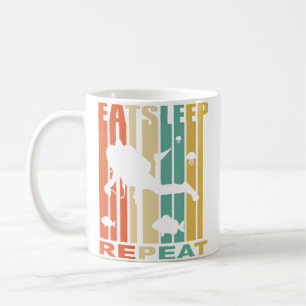 Caneca De Café Coma Sonhar Mergulho Repita Mergulhador