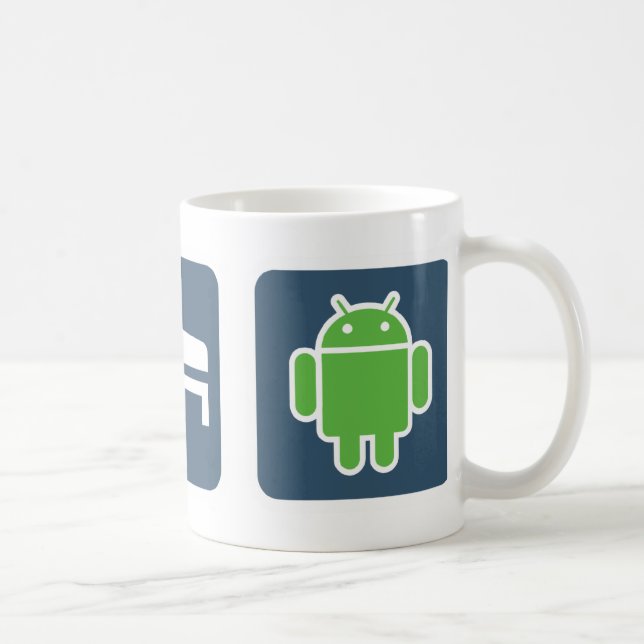 Caneca De Café Coma. Sono. Android. (Direita)