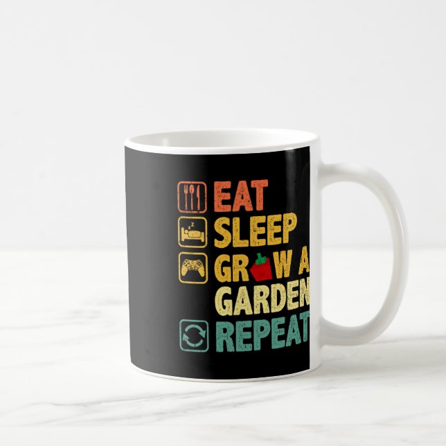 Caneca De Café Coma Sono Faça Um Jardim Repetir Jogador Engraçado (Direita)