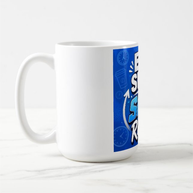 Caneca De Café Coma Trabalho Muda Repita – Trabalho Ousado Agite  (Esquerda)