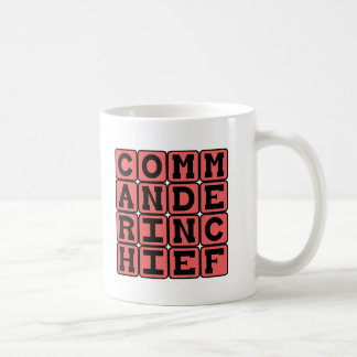 Caneca De Café Comandante-chefe, presidente
