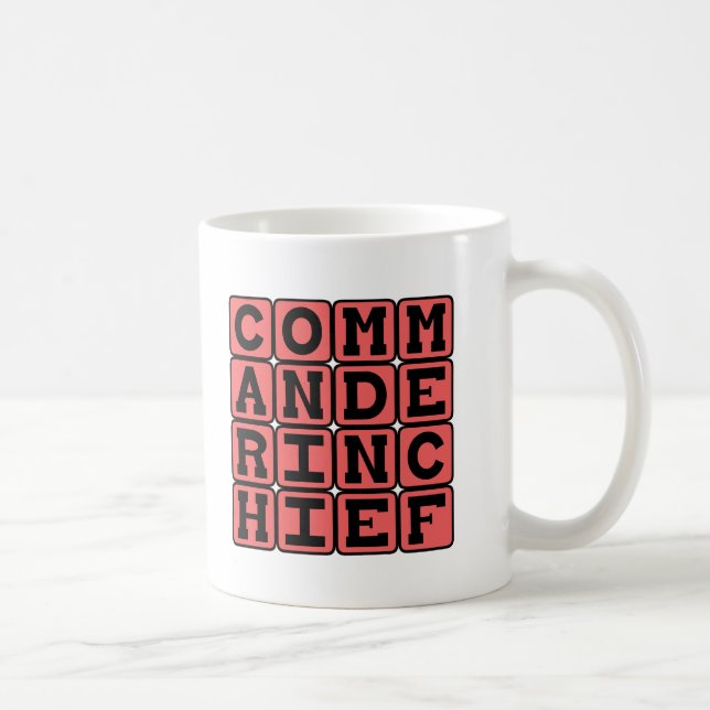Caneca De Café Comandante-chefe, presidente (Direita)
