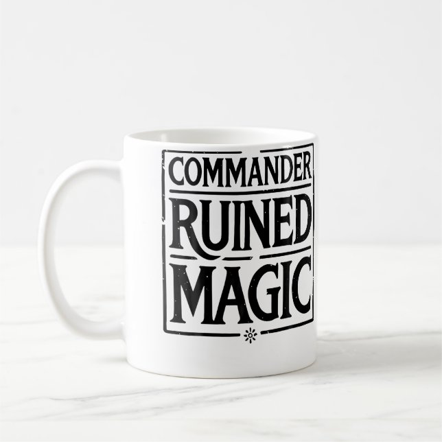 Caneca De Café Comandante Magia Arruinada (Esquerda)
