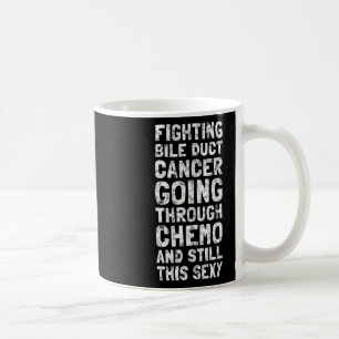 Caneca De Café Combate à Bile Duct Chemo Y Quote Inspiração