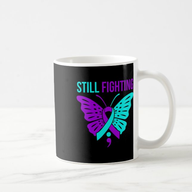 Caneca De Café Combate à Felicidade e Sensibilização Suicida - Gr (Direita)