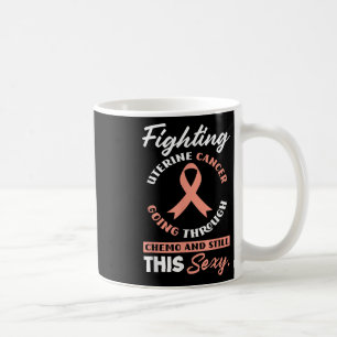 Caneca De Café Combate ao Cancer Uterino, Chemo & Ainda Y Ute