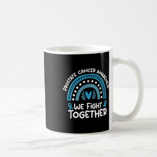 Caneca De Café Combatemos juntos a consciência prostática do Canc (Direita)