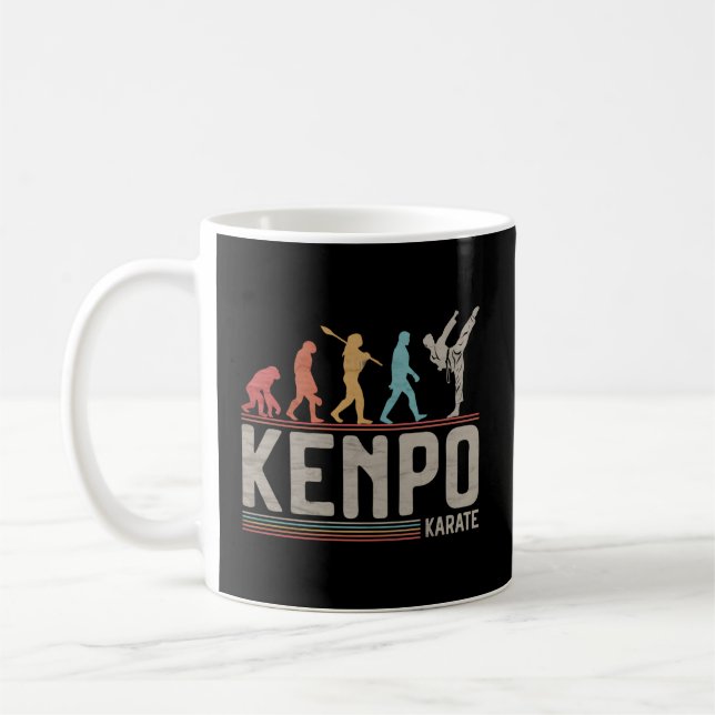 Caneca De Café Combatente de Mial Evolution do Kenpo Karate (Esquerda)