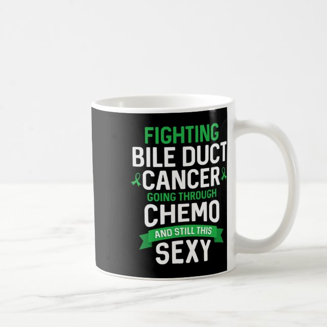 Caneca De Café Combatente do Câncer Paciente com Câncer de Ducto  (Direita)