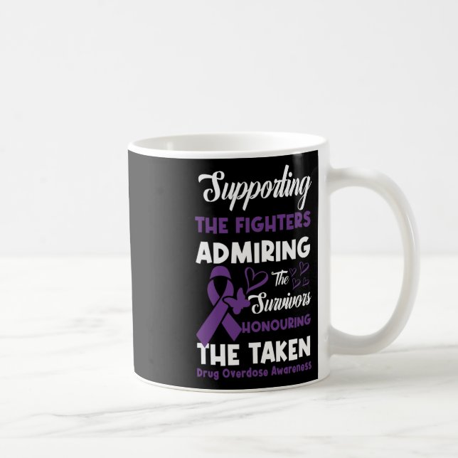 Caneca De Café Combatentes Honrando a Sobredosagem Tomada 4 (Direita)