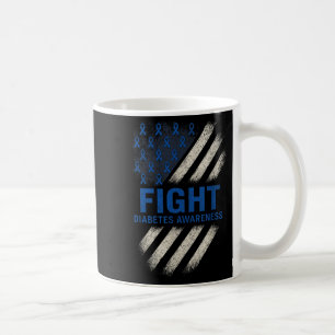 Caneca De Café Combater a Consciência da Diabetes - Sinalizador d