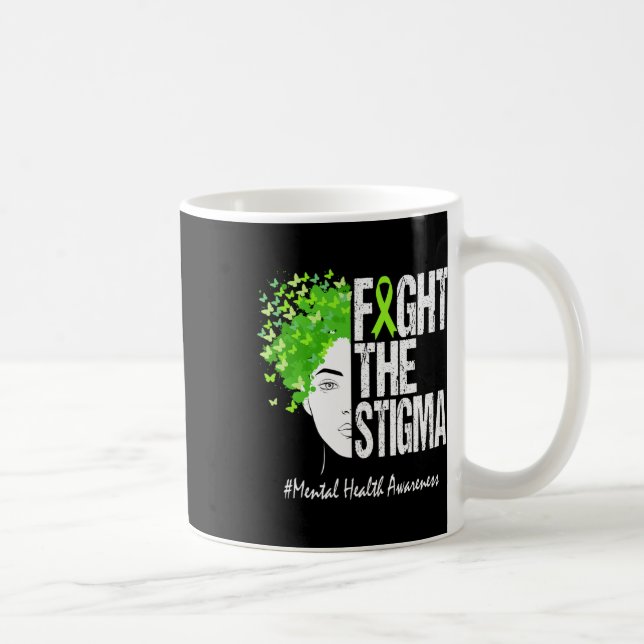 Caneca De Café Combater A Consciência Mental Stigma 1 (Direita)