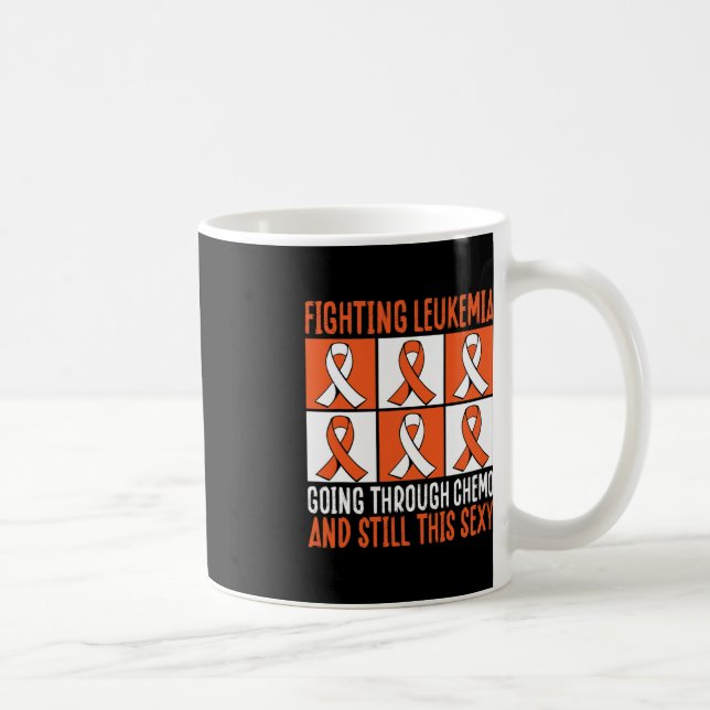 Caneca De Café Combater A Leucemia Atravessando A Quimioterapia E (Direita)