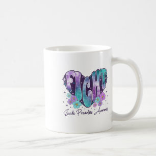 Caneca De Café Combater o Coração da Fita de Sensibilização para