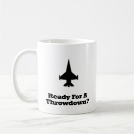 Caneca De Café Combater O Jato Pronto Para Um Thdown