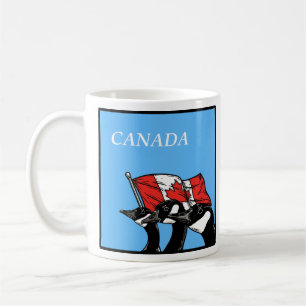 Caneca De Café Combater o Patrimônio Geso Canadense Irritado Cana