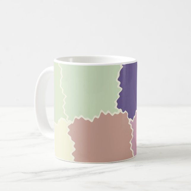 Caneca De Café Combinação de cores subidas (Frente Esquerda)